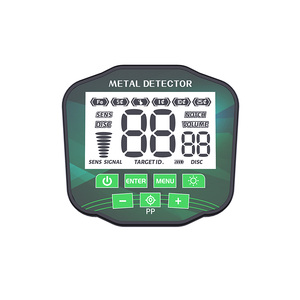 เครื่องตรวจจับโลหะ พลาสติกสีดำ คอยล์ค้นหาขนาด 30 ซม. จอแสดงผลดิจิตอล สำหรับผู้ใหญ่ ล่าสมบัติ - Product Image 2