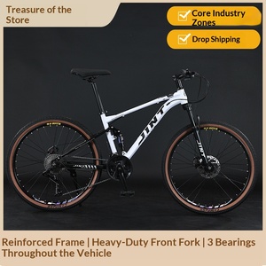Bicicletta da Montagna Downhill Marca JINT, Sospensione Doppia per Adulti, Telaio in Acciaio al Carbonio, Ruote da 26 Pollici, Vendita all'Ingrosso - Product Image 2