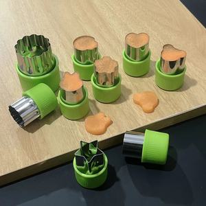 Stainless Steel Fruit Vegetable Cutter <b>Cookie</b> Mold 6-Piece Set Irregular Shapes Baby Food Pasta <b>Tool</b> - Product Image 2