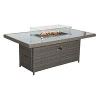 Ensemble de salon de jardin en rotin en forme de L, mobilier d'extérieur moderne, canapé de patio, table de foyer
