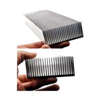 Profil d'extrusion en aluminium anodisé personnalisé série 6000, dissipateur de chaleur électronique, radiateur, pliage CNC, découpe laser, soudage, ROHS