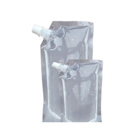 Logo personnalisé réutilisable bouteille de boisson gazeuse en forme de jus d'eau en plastique de 250ml 500ml sac de pochettes à bec verseur