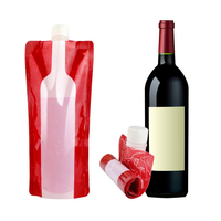 Sachets souples personnalisables de 1 litre avec bec verseur pour jus et boissons, impression mate, étiquette personnalisée