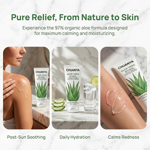 <span class=keywords><strong>Gel</strong></span> apaisant minéral à l'<span class=keywords><strong>aloe</strong></span> <span class=keywords><strong>vera</strong></span> sans parfum, hypoallergénique, pour le visage - Hydratant de nuit, anti-rides, soin après-soleil, peau normale - Product Image 2