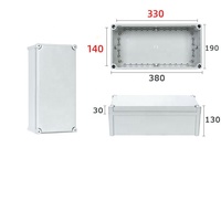 Boîtier électrique en plastique ABS PP étanche IP65 pour intérieur, boîte de jonction OEM, boîtiers électriques étanches pour extérieur avec trous personnalisés
