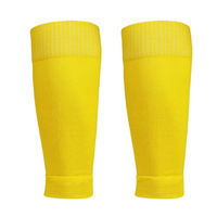 En gros, Manchons de compression respirants pour mollets de football, personnalisables, élastiques et doux, avec protège-tibias intégrés