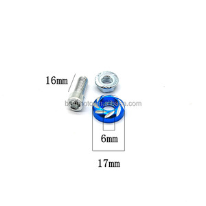6mm Moto Pièces et Accessoires Accesorios Para Moto M6 Boulons et Écrous Vélo Vis Écrou Boulon Cap Couverture Moto Plaque Vis - Product Image 6
