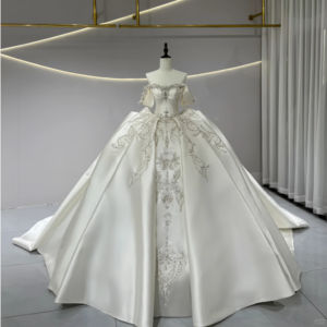 Vintage Satin Perlé Centre <span class=keywords><strong>Robe</strong></span> <span class=keywords><strong>De</strong></span> Mariée <span class=keywords><strong>Robe</strong></span> <span class=keywords><strong>De</strong></span> Mariée <span class=keywords><strong>Cendrillon</strong></span> Lourd Perlé <span class=keywords><strong>Robe</strong></span> <span class=keywords><strong>De</strong></span> Mariée Jfh04 - Product Image 4