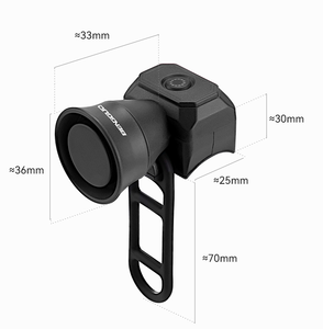 <span class=keywords><strong>3</strong></span> Couleurs Extérieur Plastique Vélo Voiture Cyclisme Accessoires USB Charge Bicyclette Klaxon Cloche - Product Image 6