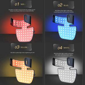 Máscara de Belleza Explosiva con Luz Azul Infrarroja Cercana, Máscara de Fotones <span class=keywords><strong>LED</strong></span> de Silicona, Terapia de Luz Roja para el Hogar, Artefacto para el Cuidado de la Piel - Product Image 6