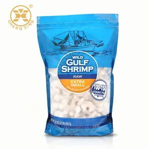 Plastic Frozen Food Packaging Bags Customized Plastic Vacuum Food Bags for Shrimp/Fish/Meat/Chicken Seafood Frozen Bags