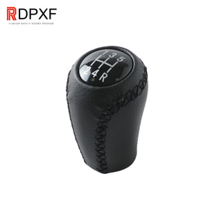 Pomo de Palanca de Cambios de Cuero Negro para MAZDA M3 BK BL 5 CR CW 6 II <span class=keywords><strong>GH</strong></span> CX-7 ER MX-5 NC <span class=keywords><strong>III</strong></span>, Palanca de Cambios Manual - Product Image 3