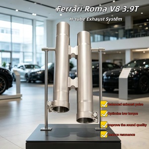 Tubo de escape intermedio Ss304 H para Ferrari <span class=keywords><strong>Roma</strong></span> V8 3.9T 2020+, presión equilibrada optimizada, contrapresión para reducir la resonancia - Product Image 1