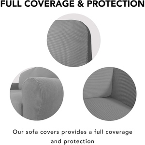 Hot Sale 4 Pieces Elastic Stretch <b>Sofa</b> Cover Jacquard 3 Seaters Couch <b>Slipcover</b> Strech <b>Sofa</b> Cover for Living Room <b>Sofas</b> - Product Image 3