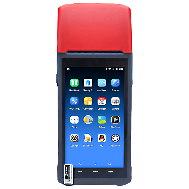NEWPAS Q3 Terminal POS Device Wilress Android 8.1 OS With 58mm Bluetooth Printer to Print Ticket for Parking Mobile PDA
