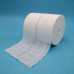 Rotolo di Garza Chirurgica Sterile Idrofila in <span class=keywords><strong>Cotone</strong></span> Medicale con Linea Radiogena Certificata CE per Vendita all'Ingrosso per Ospedali - Product Image 5