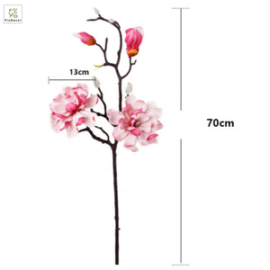Nuovo Fiore di Magnolia Artificiale in Stile Cinese da 70cm per Decorazione di Casa, Tavola da Pranzo e Centri Commerciali, Fiore Bianco in EVA, Nuova Collezione - Product Image 3