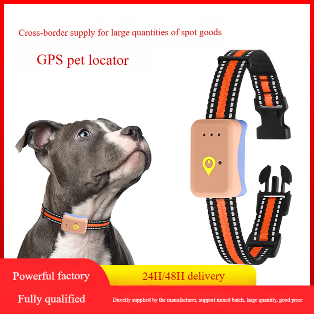 4G Full-network GPS tracker Pet Collar for Dogs Solid Metal Adjustable Anti-lost and Anti-theft tracker