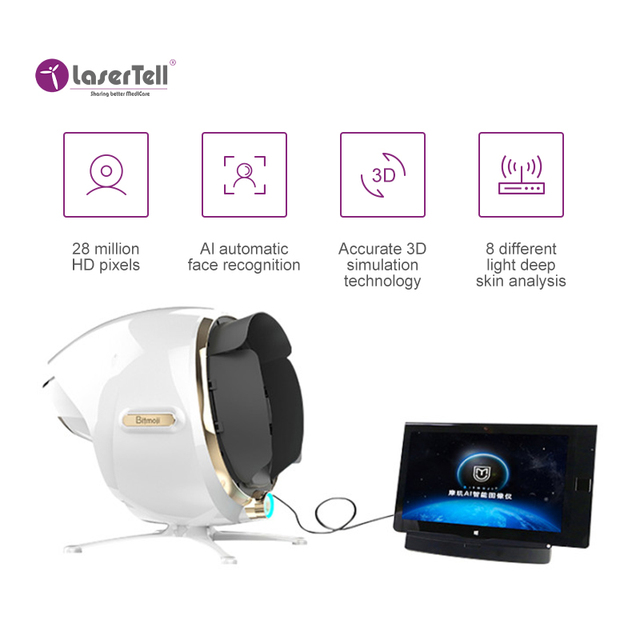 Portable Low Price Intelligent Recognition Skin Diagnosis System Facial Analyzer Face Health Skin Analyze