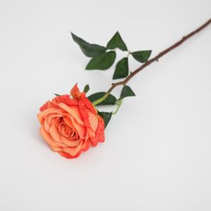 Fabbrica della cina migliore vendita di alta-qualità 75 centimetri artificiale del fiore della rosa Artificiale di tocco reale singolo di seta rosa - Product Image 2