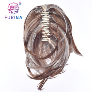 Ultime Irregolare Artiglio Coda di Cavallo Flessibile Pezzi di Capelli Sintetici Coda di Cavallo di Estensione Dei Capelli di Vendita Caldo di Disegno per La Bella Ragazza - Product Image 4