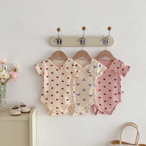 Combinaison en coton pour nouveau-né 2026, style européen et américain, tenue d'été pour la maison, une pièce - Product Image 1
