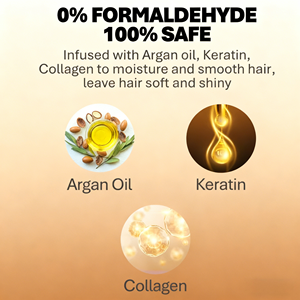 Aceite <span class=keywords><strong>de</strong></span> Argán Orgánico Puro Profesional <span class=keywords><strong>de</strong></span> Alta Calidad, Sin Formaldehído, Fórmula 2 en 1, Repara, Nutre y Alisa <span class=keywords><strong>el</strong></span> <span class=keywords><strong>Cabello</strong></span> - Product Image 5