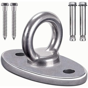 Crochets de suspension robustes pivotants à 360° en acier inoxydable <span class=keywords><strong>pour</strong></span> balançoire de <span class=keywords><strong>plafond</strong></span> en bois, kit de suspension <span class=keywords><strong>pour</strong></span> balançoire de véranda - Product Image 1