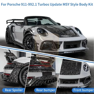 Kit Carrozzeria Widebody in Fibra di Carbonio Forgiata Stile MSY per Porsche <span class=keywords><strong>911</strong></span> 992.1 Turbo S: Paraurti, Cofano Motore, Minigonne Laterali e Parafanghi Allargati - Product Image 3