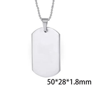 Collier personnalisé en métal pour chien, avec logo gravé, étiquette d'identification électroplaquée pour animaux de compagnie, en acier inoxydable, élégant, avec <span class=keywords><strong>chaîne</strong></span> - Product Image 5