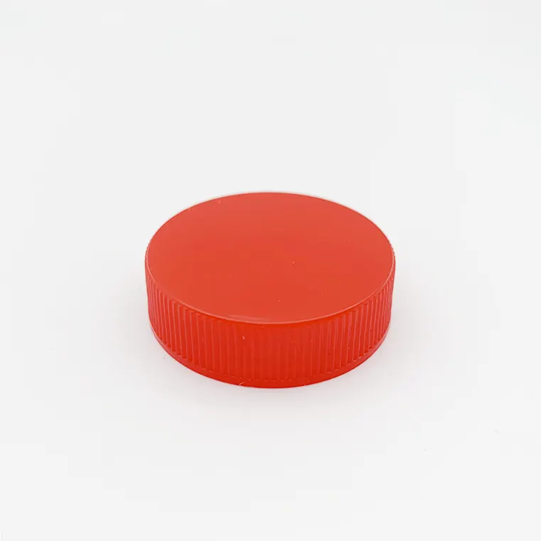 빨간 뚜껑이있는 둥근 플라스틱 식품 용기 용 플라스틱 스크류 커버 캡 슈트