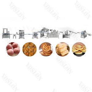 Opération facile Ligne de production de pâte feuilletée à faible coût Machine de fabrication de pâtisserie entièrement automatique Ligne de fabrication de pâtisserie pour une utilisation en usine - Product Image 1