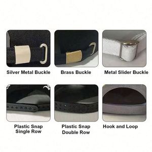 Elegante Gorra de Béisbol Unisex Oxford de 6 Paneles con Estampado de Leopardo, 100% Algodón, Hebilla Metálica, Detalle Bordado Rosa y Negro, Estilo Deportivo Urbano - Product Image 3