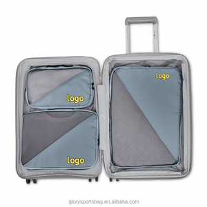 Cubos de Embalaje Expandibles Personalizables para <span class=keywords><strong>Viaje</strong></span>, Juego de 8 Cubos de <span class=keywords><strong>Viaje</strong></span> Plegables, Organizador de Maletas, Bolsa de Almacenamiento de Equipaje Ligera - Product Image 2