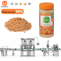 Machine d'emballage entièrement automatique pour le remplissage de bouteilles de poudre d'arachide avec alimentation par vis