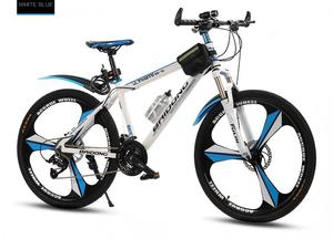 Bicicletta da Montagna per <span class=keywords><strong>Uomo</strong></span> Adulto 24/26 Pollici 27 Velocità Cerchi in Alluminio Telaio in Acciaio ad Alto Tenore di Carbonio Doppio Freno a Disco Pedale Ordinario - Product Image 2