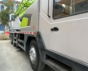 Çin marka ZOOMLION 25 ton kullanılan kamyona monte vinç teleskopik bom yüksek kalite düşük fiyat