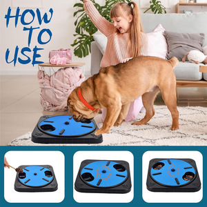 Nuevo Juguete Educativo Interactivo para Comer Lentamente y Tabla para Limpiar Uñas para Gatos y Perros, Giratorio con Papel de Lija, Tabla Rascadora para Perros - Product Image 1