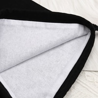 Grand sac pochette en sergé de coton noir imprimé de logo personnalisé sac à main en mousseline réutilisable sac à poussière chaussures emballage sacs à poussière avec cordon