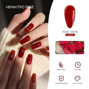 Loniki Pink HEMA TPO gratis 32 warna standar EU Resin alami tahan lama rendam <span class=keywords><strong>Gel</strong></span> kuku UV untuk kecantikan kuku - Product Image 5