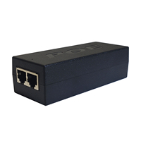 Injektor PoE Gigabit Aktif Tincam 52V 288mA 10/100/1000Mbps IEEE 802.3af/at 30W Kompatibel untuk Kamera IP/Ponsel
