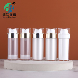 Derun Zhanhong Airless <b>Pump</b> <b>Bottles</b> 30ml 50ml Cosmetic Packaging Cylinder Shape With <b>Pump</b> Head For Lotion Serum Emulsion - Product Image 2