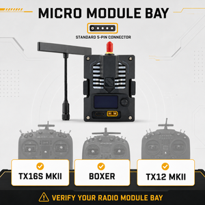 Módulo RF de 915MHz para Bandit Micro ExpressLRS, hasta 1W, Compatible con FPV, Pantalla OLED, Ventilador de Refrigeración para TX16S Boxer TX12 UAV Drone - Product Image 5