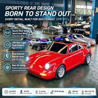 Go Kart Eléctrico Retro Modelo 911, 4 Ruedas, 72V 2500W, Velocidad Máxima 80KM/H, Ruedas de 8 Pulgadas, Freno de Disco Hidráulico, para Uso en Exteriores