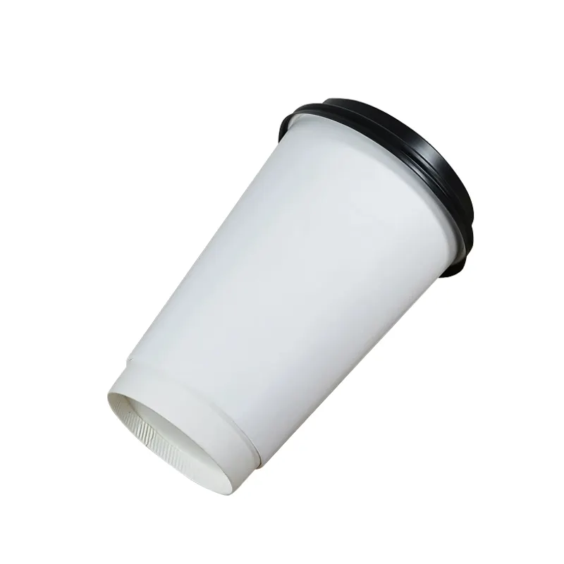 Copo de papel descartável para chá, produto de alta qualidade, tamanho 8 onças, cor branca