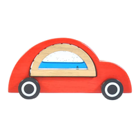 Voiture sensorielle en bois massif, jouet éducatif Montessori pour bébés et tout-petits, approvisionnement en gros transfrontalier