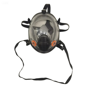 अग्निशामक रासायनिक धूल संरक्षण कारतूस के लिए पूर्ण-फेस श्वासयंत्र, पुनः प्रयोज्य गैस मास्क - Product Image 1