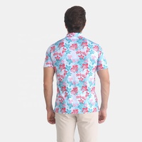 Camisas de Golf con Diseño de Patrón Personalizado para Hombre, Secado Rápido, Logotipo Bordado, Estiramiento en 4 Direcciones, Sublimación Completa, Polo
