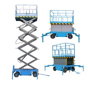 Plataformas de Trabajo Autopropulsadas para Trabajos Aéreos de 6m a 14m, Plataforma Elevadora de Tijera Portátil con Motor - Product Image 6