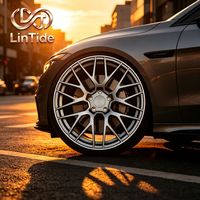 Rueda de Repuesto Forjada a Medida, Acabado Mate Gris Metálico, Diseño Multirradio en Y, para Tuning de Autos, Alta Precisión y Plazo de Entrega Corto